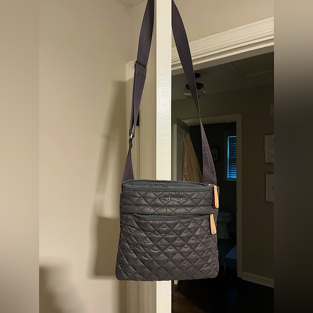 MZ Wallace Metro Flat Crossbody - color Magnet Rec
